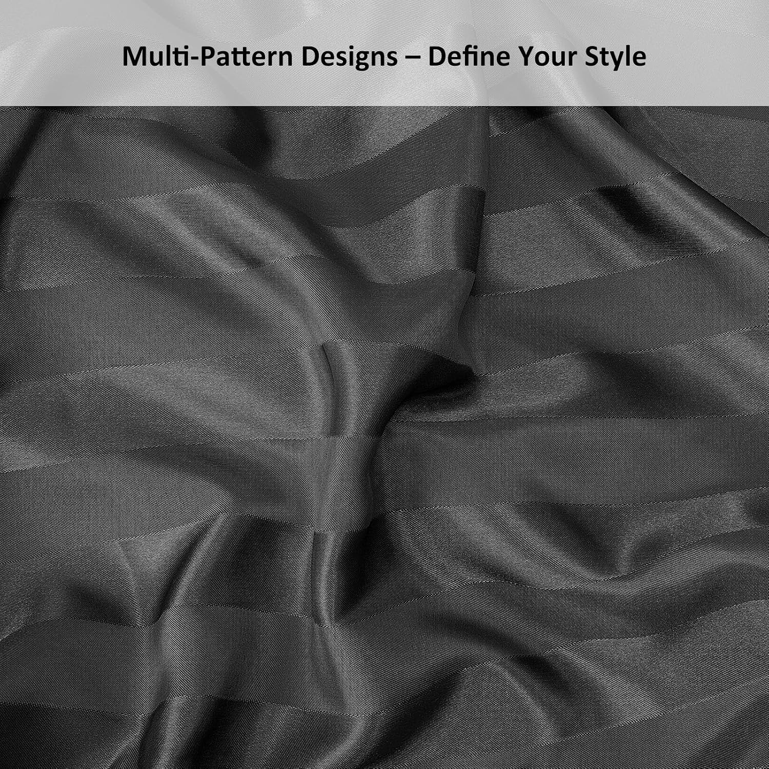 image:image3Piece Bedding Bundle King Fitted Sheet amp 2 Pillowcases 20 x 40 Black Stripes Soft amp WrinkleResistant