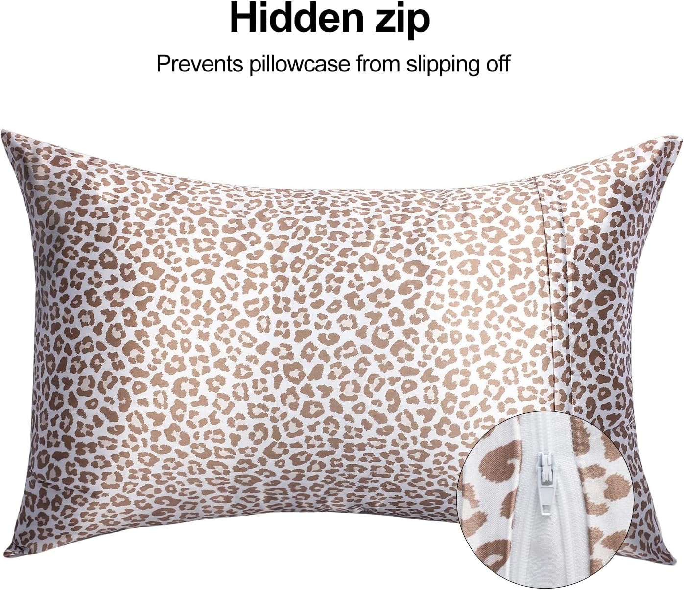 image:imageFitted Sheet Bundle with 2 Pillowcases Queen Size 3 Items Cream Leopard Perfect for Seasonal Bedding Switch