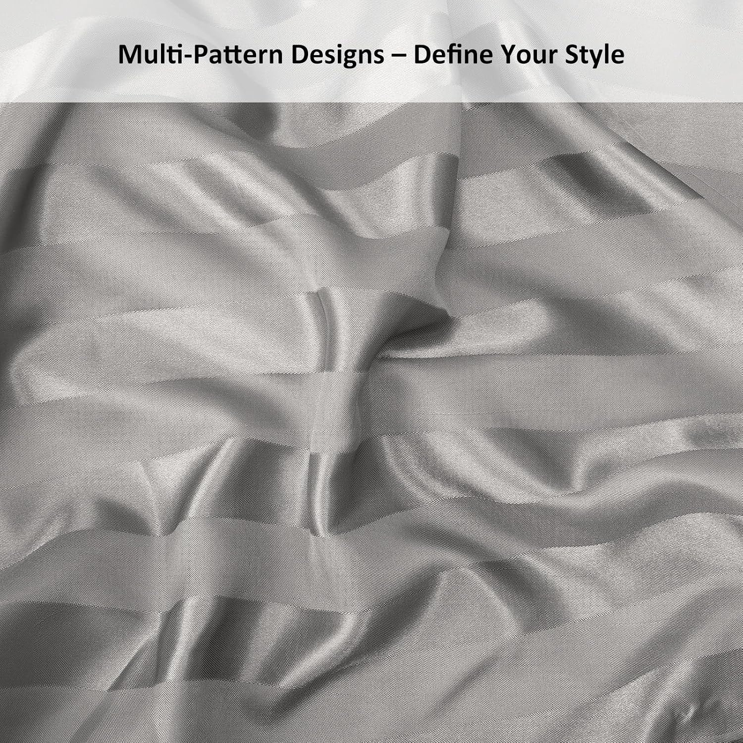 image:imageFitted Sheet Bundle with 2 Pillowcases Queen Size 3 Items Light Grey Stripes Perfect for Seasonal Bedding Switch