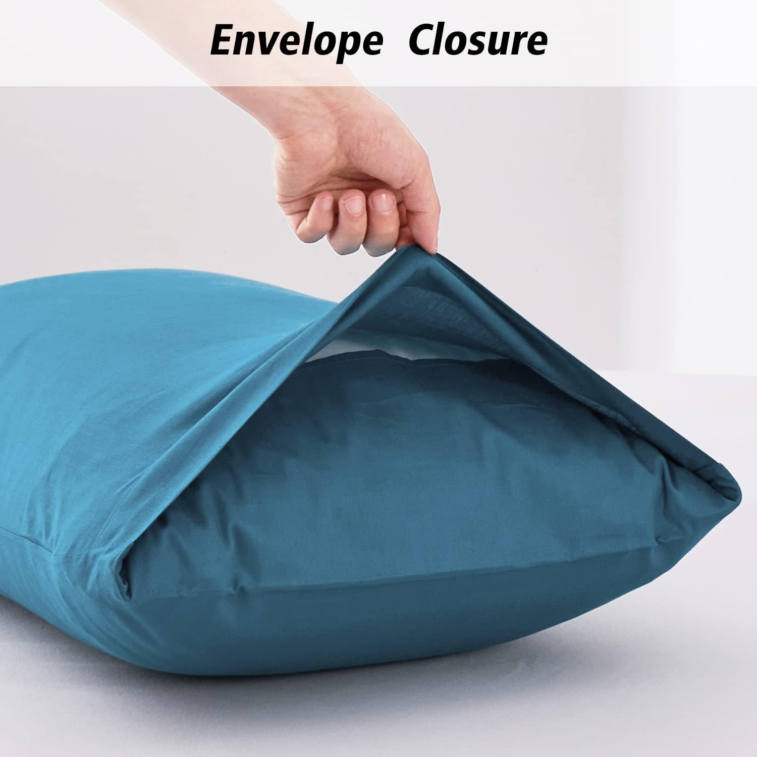 image:imageLirex 2 Pack Pillow Cases100 Cotton Breathable Pillowcases20X 36 King StandardSky BlueBlue