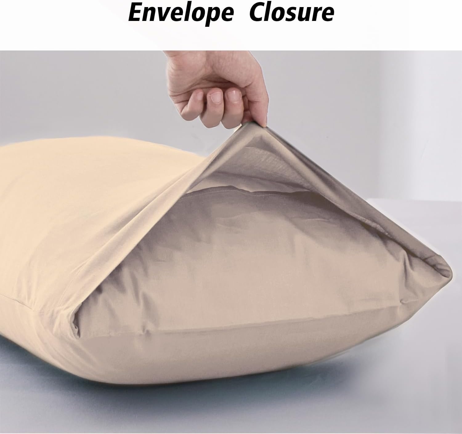 image:imageLirex 2 Pack Pillow Cases100 Cotton Breathable Pillowcases20X 36 King StandardSky BlueLight Coffee