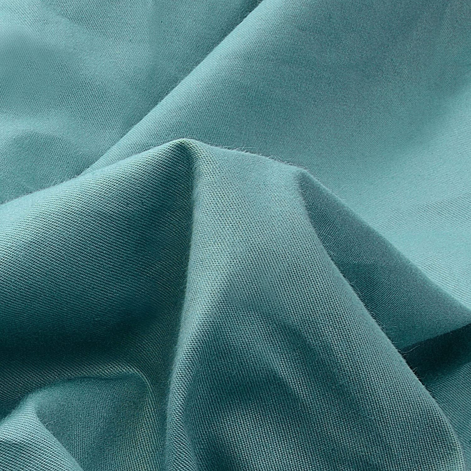 image:imageLirex Fitted Twin Sheet Cotton 300 Thread Count Soft Breathable 810 Deep Pocket Sheet for Hotel HomeDark BlueBlue