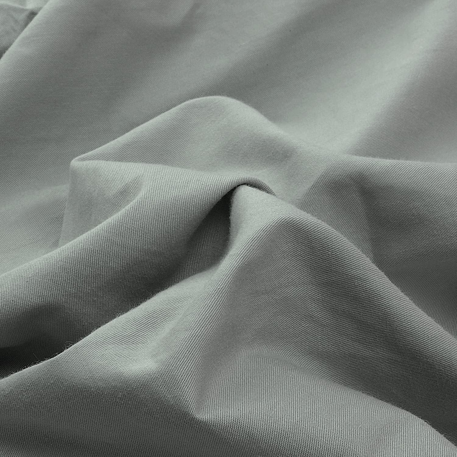 image:imageLirex Fitted Twin Sheet Cotton 300 Thread Count Soft Breathable 810 Deep Pocket Sheet for Hotel HomeDark BlueDark Grey
