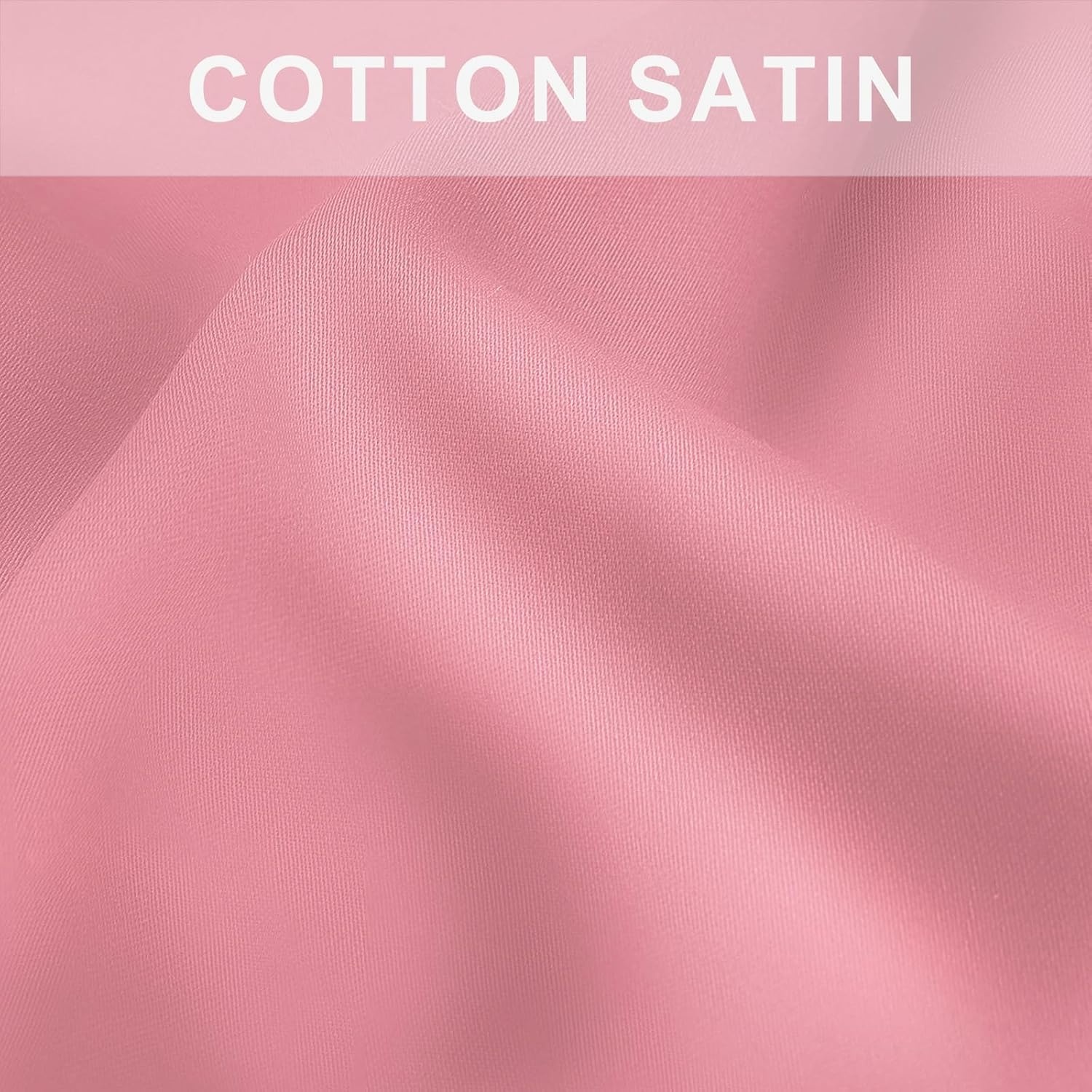 image:imageLirex Queen Pillow Cases Set of 2 100 Cotton Sateen Breathable Cooling Soft for Quality Sleep Pillow Covers with Envelope Closure 20 x 30 WhiteMauve Pink