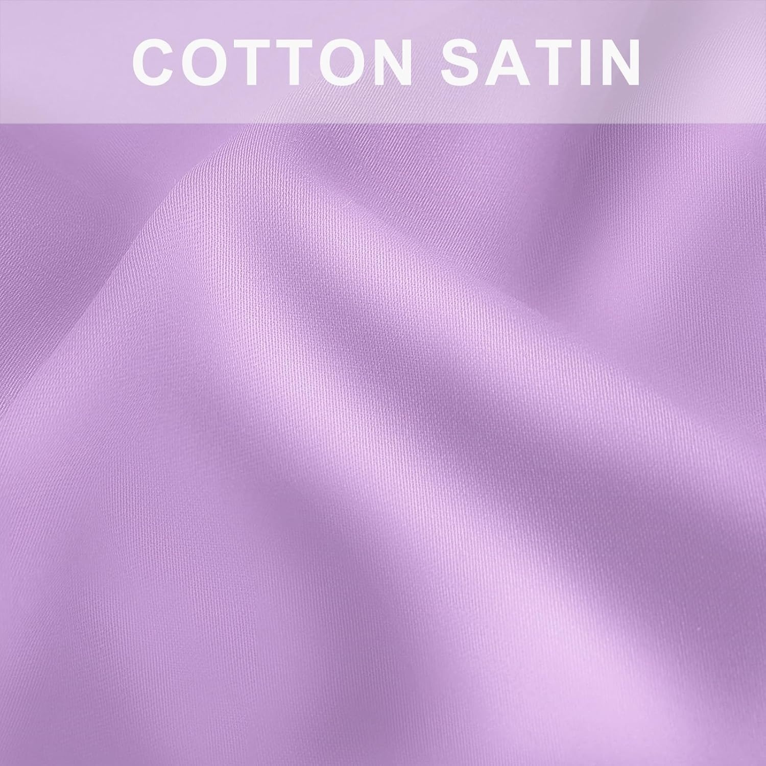 image:imageLirex Queen Pillow Cases Set of 2 100 Cotton Sateen Breathable Cooling Soft for Quality Sleep Pillow Covers with Envelope Closure 20 x 30 WhitePurple