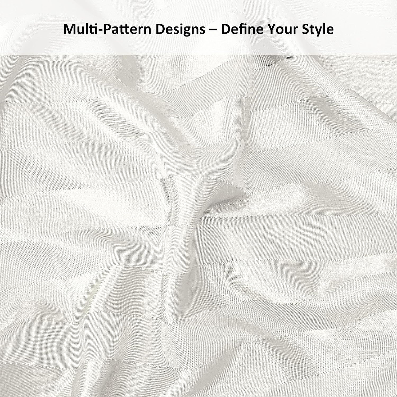 image:imageLirex Satin Fitted Sheet Silky amp Soft Polyester Satin Weave Bed Sheets 14 Deep Pocket with Elastic Corner Straps Twin XL Cream LeopardWhite Stripes