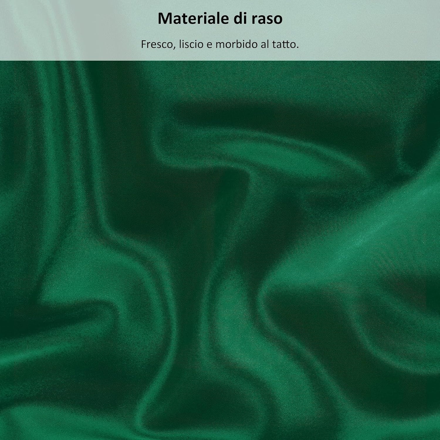 image:imageLirex Satin Fitted Sheet Twin XL SizeLuxury amp Ultra Soft Deep Pocket Single Bottom Bed Sheets Sold Separately BlackGreen