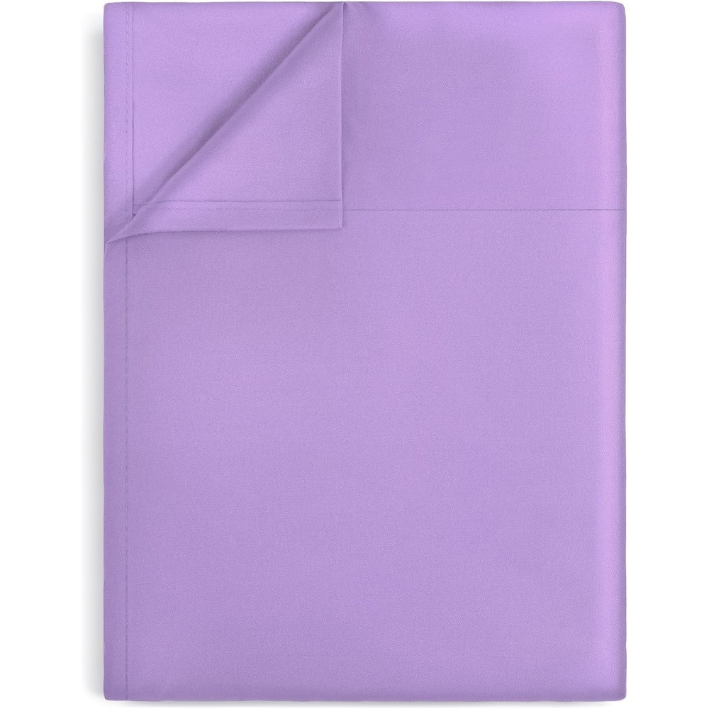 image:imageLirex Beige Flat Sheet TwinUltra Soft amp Breathable Brushed 1800 Microfiber Hotel Quality Flat Sheet Sold Separately Top Sheet for Bed Beige TwinLight Purple