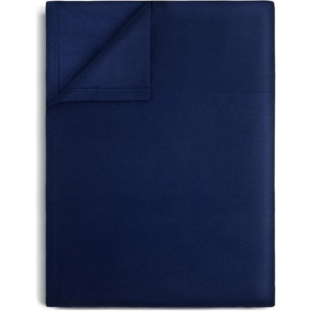 image:imageLirex Beige Flat Sheet TwinUltra Soft amp Breathable Brushed 1800 Microfiber Hotel Quality Flat Sheet Sold Separately Top Sheet for Bed Beige TwinNavy Blue