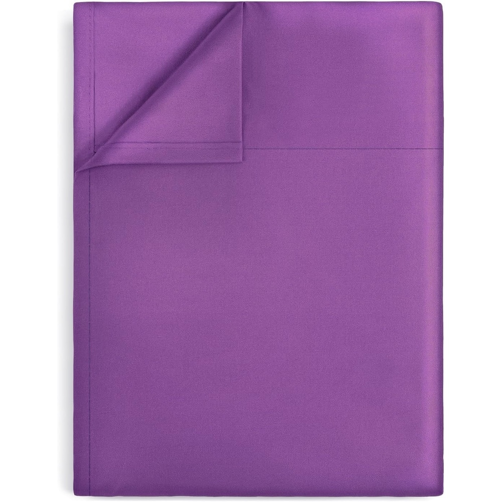 image:imageLirex Beige Flat Sheet TwinUltra Soft amp Breathable Brushed 1800 Microfiber Hotel Quality Flat Sheet Sold Separately Top Sheet for Bed Beige TwinPurple
