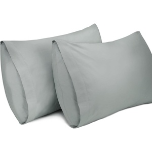 image:imageLirex 2 Pack Pillow Cases100 Cotton Breathable Pillowcases20X 36 King StandardSky BlueGrey