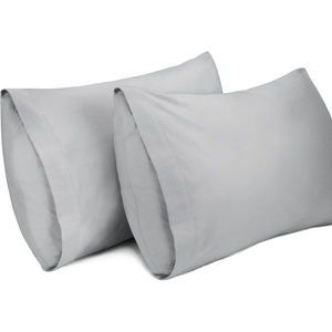 image:imageLirex 2 Pack Pillow Cases100 Cotton Breathable Pillowcases20X 36 King StandardSky BlueLight Grey