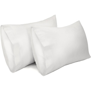 image:imageLirex 2 Pack Pillow Cases100 Cotton Breathable Pillowcases20X 36 King StandardSky BlueWhite