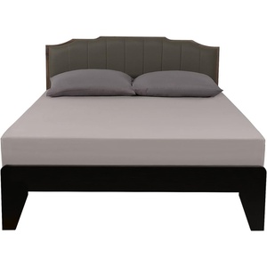 image:imageLirex Fitted Twin Sheet Cotton 300 Thread Count Soft Breathable 810 Deep Pocket Sheet for Hotel HomeDark BlueGrey