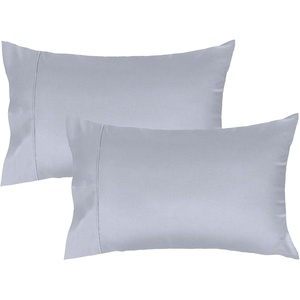 image:imageLirex Queen Pillow Cases Set of 2 100 Cotton Sateen Breathable Cooling Soft for Quality Sleep Pillow Covers with Envelope Closure 20 x 30 WhiteLight Grey