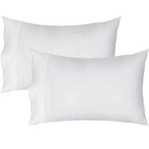 image:imageLirex Queen Pillow Cases Set of 2 100 Cotton Sateen Breathable Cooling Soft for Quality Sleep Pillow Covers with Envelope Closure 20 x 30 WhiteWhite