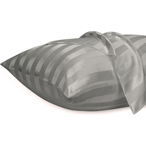 image:imageLirex Silky Satin Pillowcase with Zipper Closure Polyester Satin Pillow Cover for Hair Smooth Floral Pattern with Cream Leopard 20 x 26Light Grey Stripes