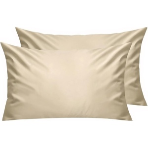 image:imageLirex Standard Pillow Cases Set of 2 300 Thread Count 100 Cotton Pillow Covers Breathable and Soft Standard 20 x 26 WhiteLight Coffee