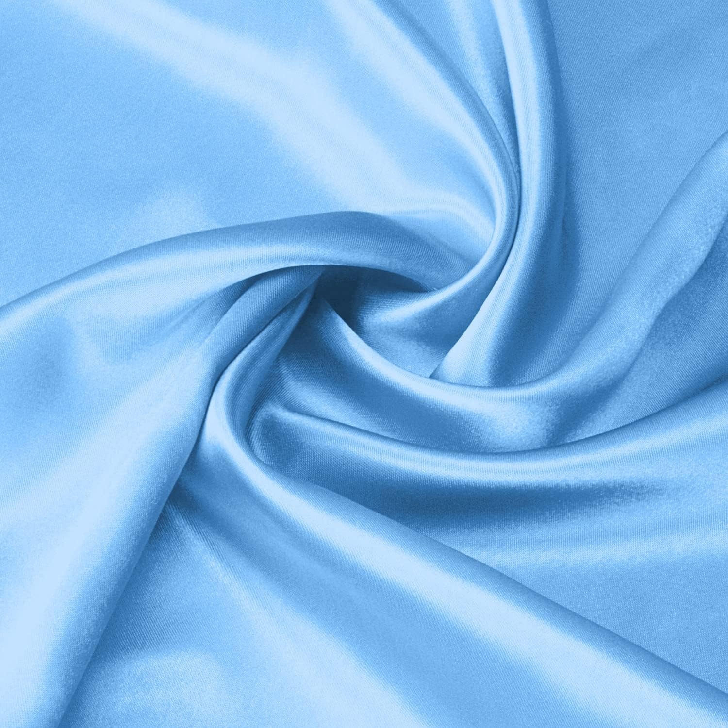image:imageLirex Satin Pillowcase for Hair and Skin Super Soft and Cooling Similar to Silk 2 Pack Standard Size 20X 26 Pillow Cases with Envelope Closure Gifts for Women Men BlackLight Blue