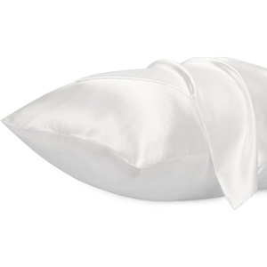 image:imageLirex Satin Pillowcase for Hair and Skin Super Soft and Cooling Similar to Silk 2 Pack Standard Size 20X 26 Pillow Cases with Envelope Closure Gifts for Women Men BlackWhite
